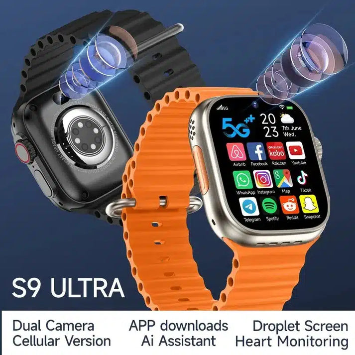 S9 Ultra 4G Dual Camera SmartWatch